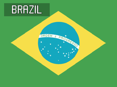 Country flag of Brazil soccer league teams.