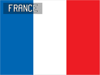 Country flag of France soccer league teams.