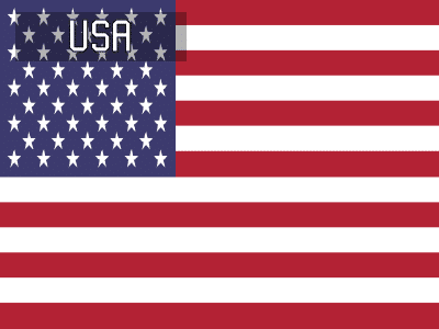Country flag of United States soccer league teams.