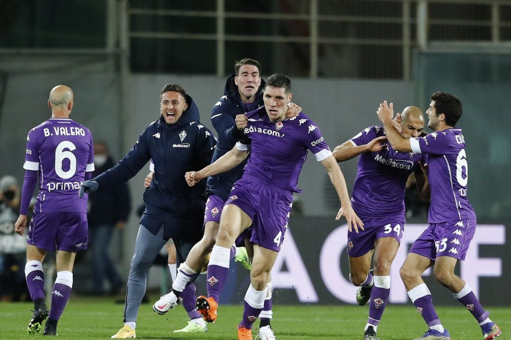 ACF Fiorentina Femminile - ACF Fiorentina vs UPC Tavagnacco Fiorentina's  celebrate the victory at the end of Italian Serie A soccer match between  Fiorentina Women's FC vs UPC Tavagnacco at the Artemio