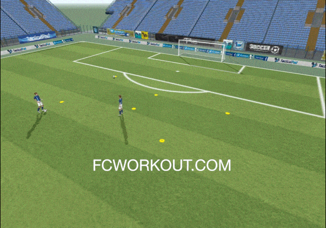 Soccer shooting drill 3D
