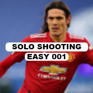 Easy soccer shooting drill