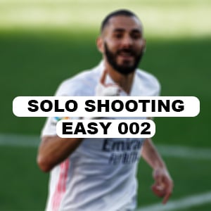 Easy soccer shooting drill