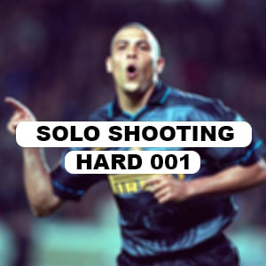 Hard soccer shooting drill
