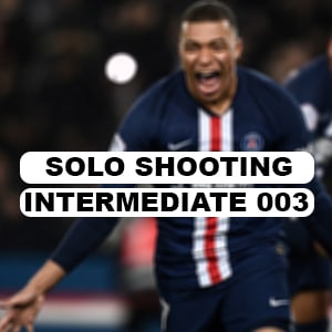 Intermediate soccer shooting drill