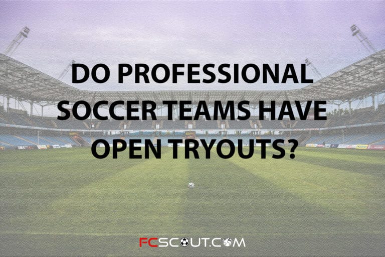 Do professional soccer teams have open tryouts?