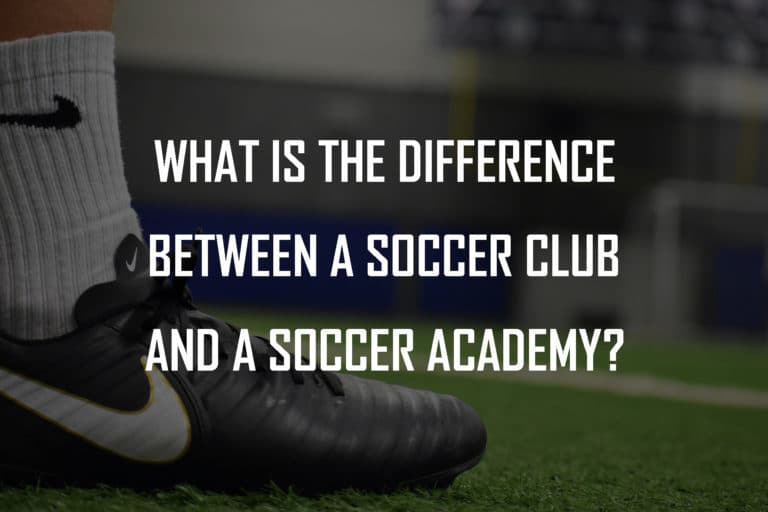 What is the difference between a soccer club and a soccer academy?