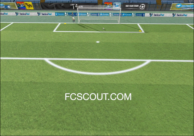 Soccer shooting drill 3d