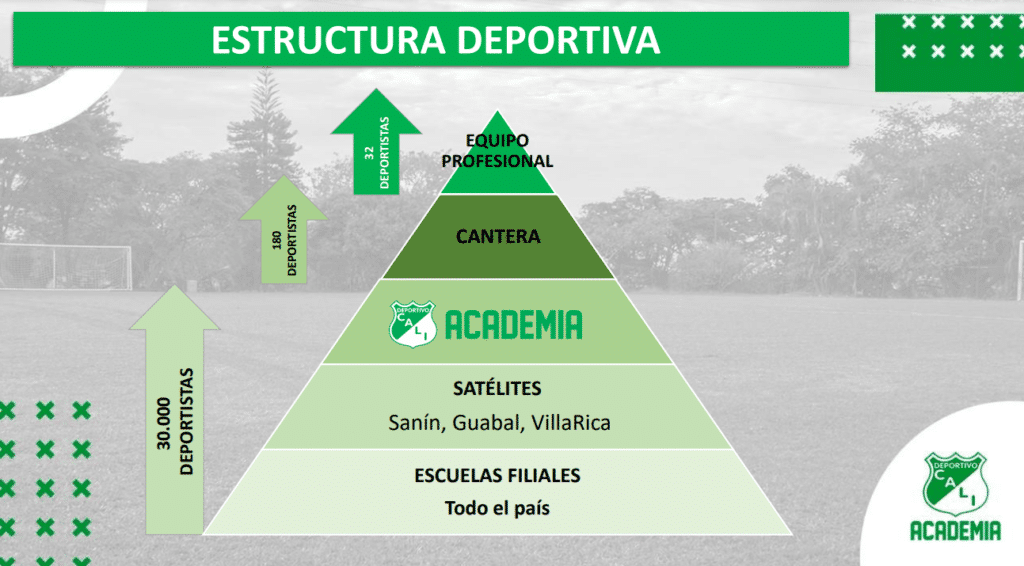 Deportivo Cali Youth Academy Structure