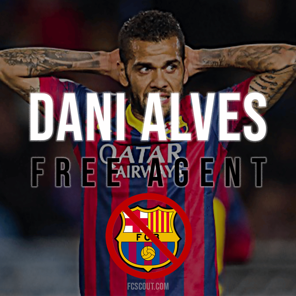 Dani Alves Leaves Barcelona