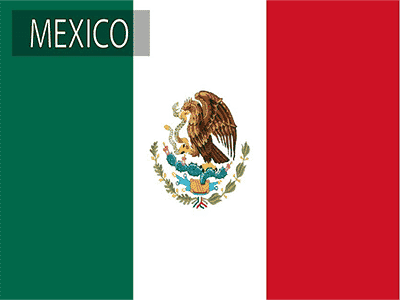 Country flag of Mexico soccer league teams.