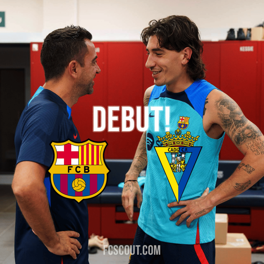 Hector Bellerin Debut Barcelona Cadiz