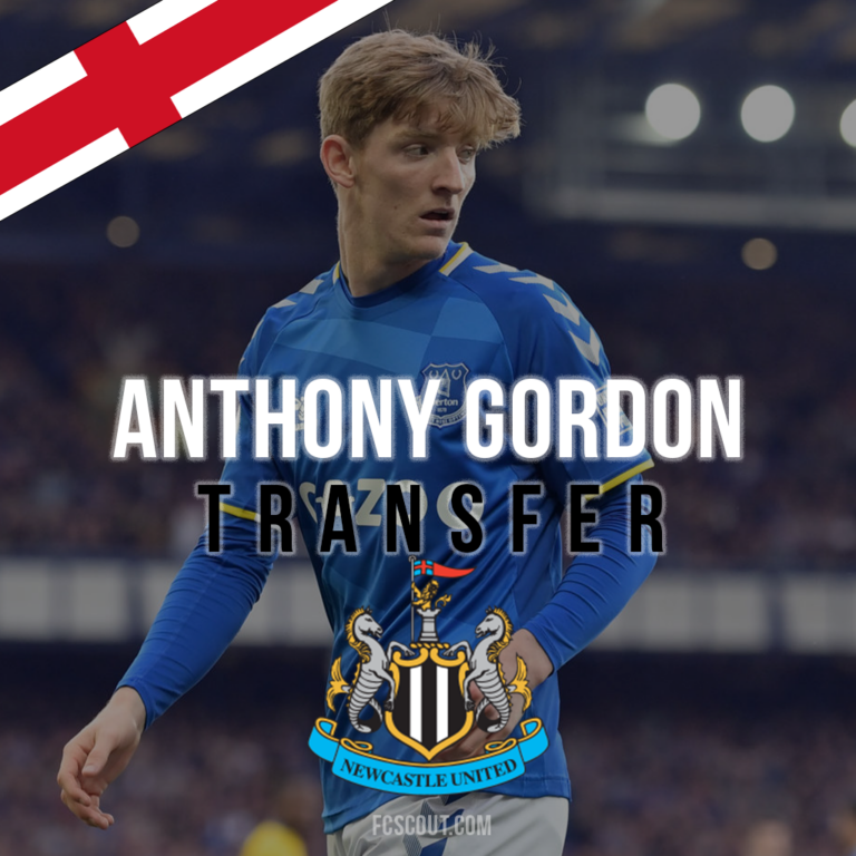 Newcastle United agree £40m transfer fee with Everton for winger Anthony Gordon