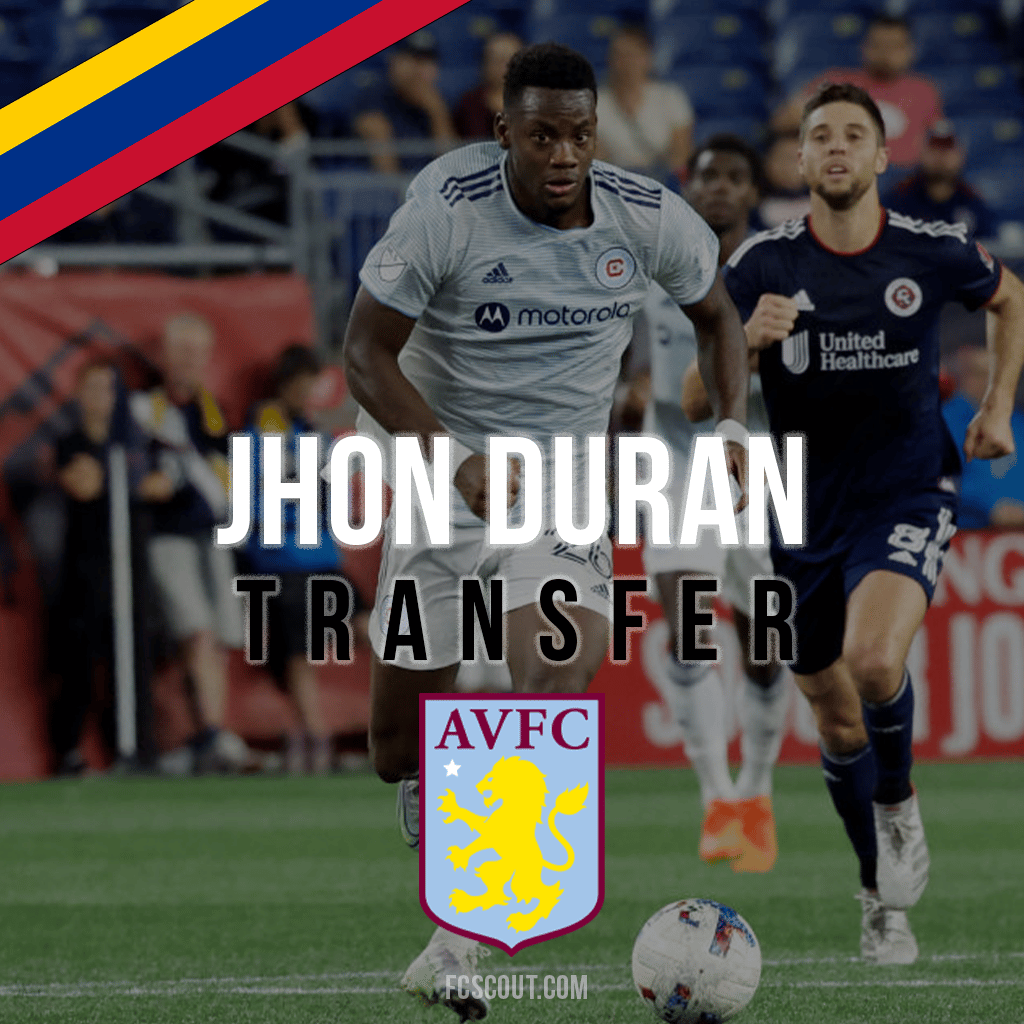 Jhon Duran Aston Villa Transfer from Chicago Fire