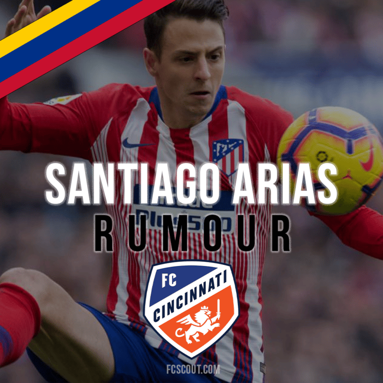 Santiago Arias, set to sign for MLS side FC Cincinnati