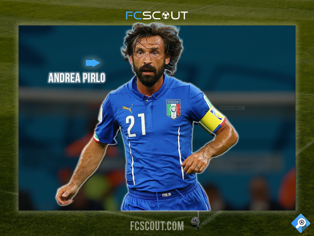 Iconic Long-Haired Soccer Players - Andrea Pirlo