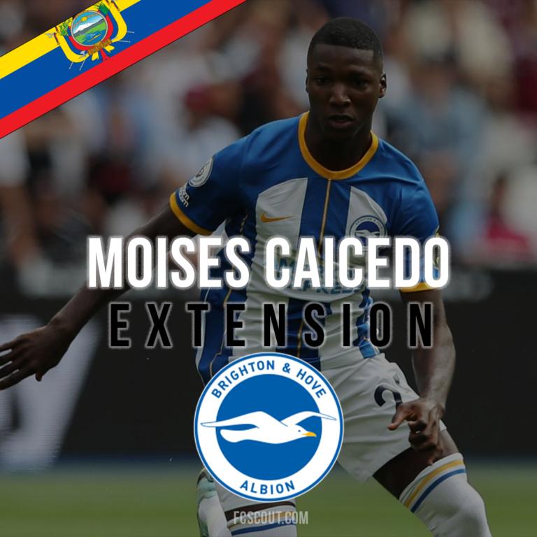 Moises Caicedo renews Brighton contract