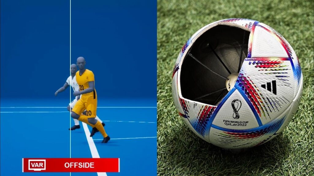 Soccer ball technology tracking offsides